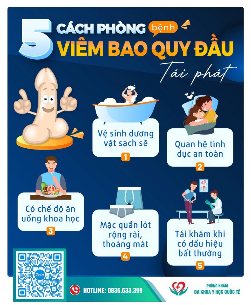 5 cách phòng tránh viêm bao quy đầu