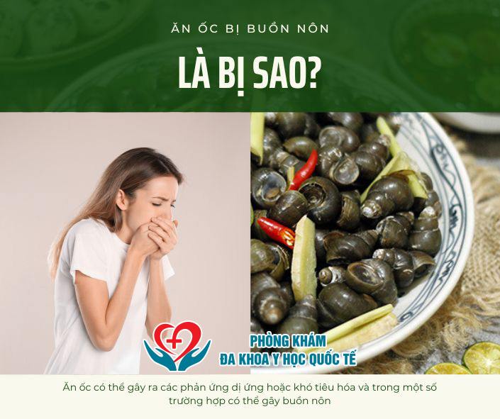 Ăn ốc bị buồn nôn là bị sao