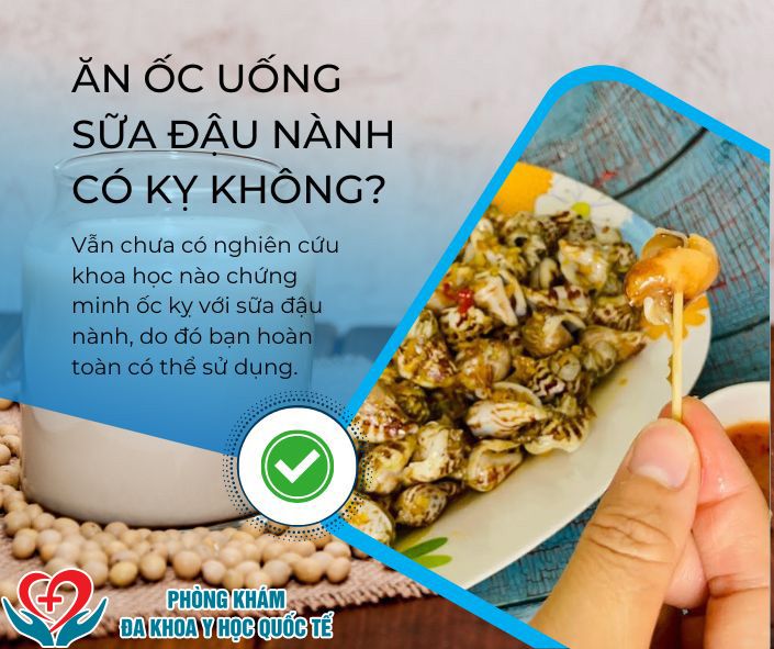 Ăn ốc uống sữa đậu nành có kỵ không